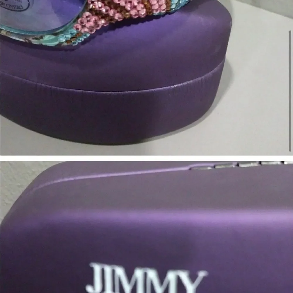 Jimmy Crystal New York Swarovski Crystal Frame clear Lens reading Glasses.